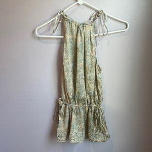 H&M - size XS pastel patterned work blouse